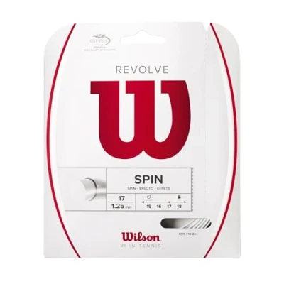 Bild av Wilson Tennisracket String, Revolve, 12,2 m, vit, 1,25 mm, Unisex, WRZ946600