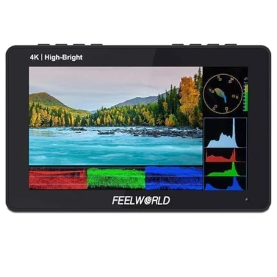 Bild av FEELWORLD F5 Prox 5,5 tum 1600nit High Bright Touch Screen 4K HDMI DSLR Camera Field monitor med F970 Install, 3D LUT och Power Kit 245 g professionell lätt
