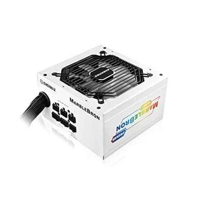 Bild av Enermax MARBLEBRON ATX ARGB Gaming PC strömförsörjning 850 W 80 Plus brons (semi modulär) bandkabel, EMB850EWT RGB, vit