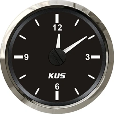 Bild av Kus Klocka i 12 timmarsformat med 52 mm V/24 V bakgrundsbelysning
