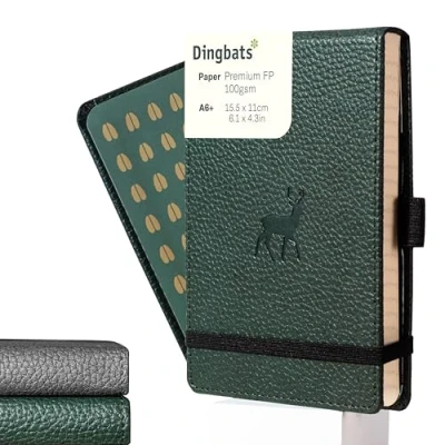 Bild av Dingbats* Wildlife A6 Reporter Green Deer Notebook Squared