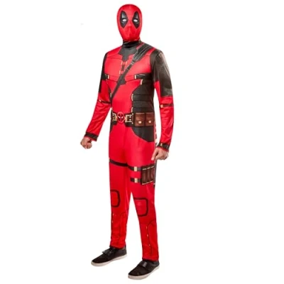Bild av Rubies 1001390S Deadpool Wolverine maskeraddräkt för vuxna, män, flerfärgad, S