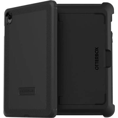 Bild av OtterBox Defender Case för Samsung Galaxy Tab S9 FE, stöttåligt, extra robust skyddande skal med inbyggt skärmskydd, 2x testad till militärstandard, Svart