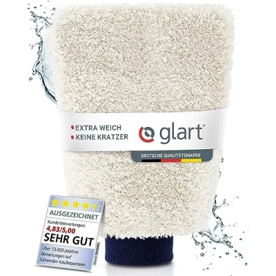 Bild av Glart 44WH Mikrofiberhandske för Biltvätt, Vit