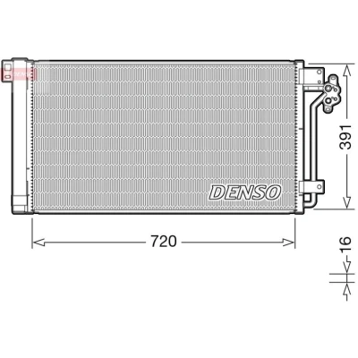 Bild av DENSO DCN32020 Condenseur De Clim avec déshydrateur R 134a VOLKSWAGEN: Transporter 5 Bus, 5, Multivan (7HM