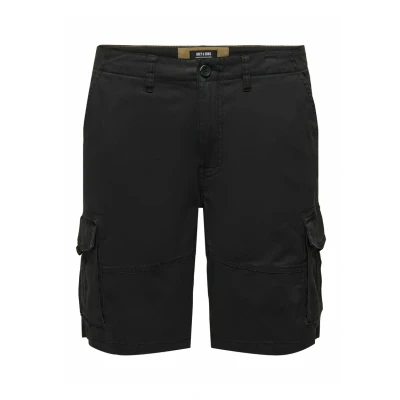 Bild av Only &amp; Sons Normal Geschnitten Shorts, Storlek: Small, Black