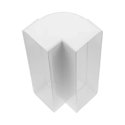 Bild av Vent Systems 220 x 55 mm vertikal rektangulär rörbåge för röranslutning. Vinkel: 90. Ventilationssystem, uppvärmning, kylning.