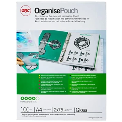 Bild av GBC Organise Laminating Pouch 100 pack glossy 229 x 303 mm lamination pouches