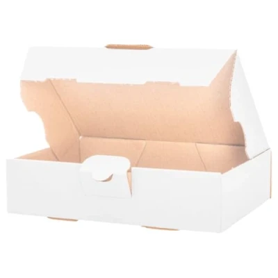 Bild av förpackning 500 maxibrevlådor maxibrev MB vit 180 x 130 45 mm frakt post vikbar låda, fraktlåda, bokförsändelse perfekt för (innermått 170 125 41 mm)