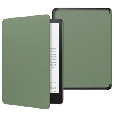 Bild av MoKo Case for All new 7&quot; Kindle Paperwhite 12th Gen 2024&amp;Kindle Colorsoft Signature Edition 2024,Lightweight PU Protective Shell Cover with Auto Wake/Sleep 2024, Celadon