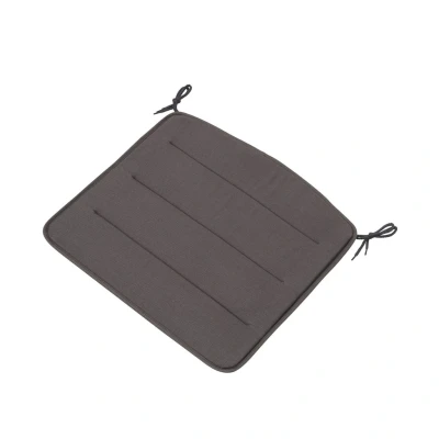 Bild av Muuto Linear Steel lounge chair seat pad Kuddar för utomhusbruk Dark grey H1 x D40 W52,7 cm