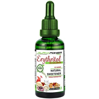 Bild av ALPHAPOWER FOOD Erythritol I 100% Natural Sugar Alternative and Substitute 100ml liquid free