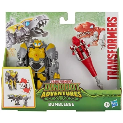 Bild av Transformers dinobot Adventures Rescue Bots F3111 Figur + Bumblebee 13cm