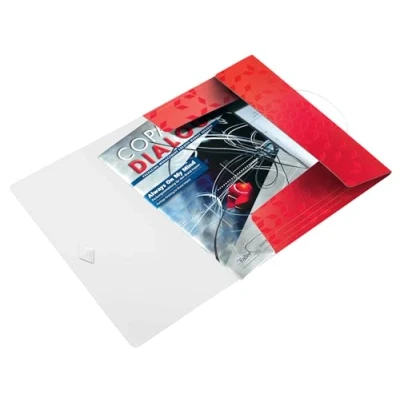 Bild av Leitz 3 klaffmapp WOW PP A4 Röd
