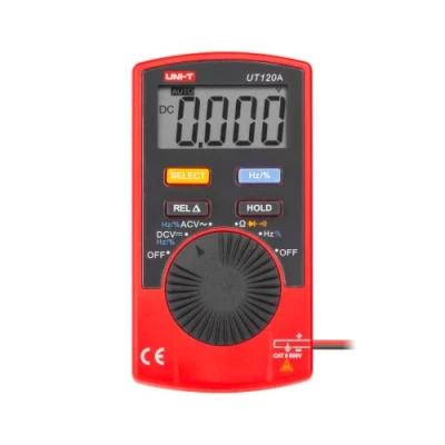 Bild av UNI T UT120A/MIE0143 digital multimeter, röd/svart