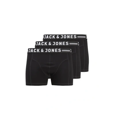 Bild av Jack &amp; Jones Jacsense Trunks PLUS SIZE 3 PACK Underkläder, Storlek: 4XL, Black