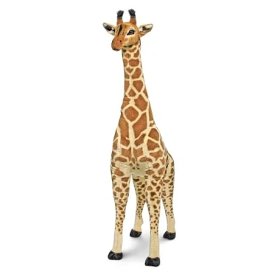 Bild av Melissa &amp; Doug Giraff Plysch Barnrum Dekoration Bamse kramas leksak Krypande för Alla åldrar Djur mjuk Stor Present till pojke eller flicka