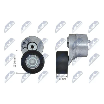 Bild av NTY RNK FR 035 Jeu de courroies trapézoïdales à nervures sans accouplement friction liquide FORD: Transit Mk5 Сamion Plateau/Сhâssis