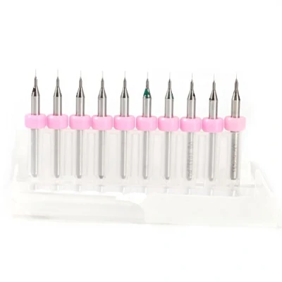 Bild av 10st Micro Spiral Drill Bit för PCB Circuit Board 0.1mm Accessories, Zufällige Farbe (0.1mm)