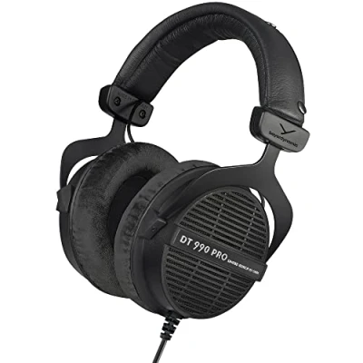 Bild av Beyerdynamic Dt 990 Pro Over Ear Studio Monitor Hörlurar Öppen baksida stereokonstruktion, trådbunden (80 Ohm, svart (begränsad utgåva))