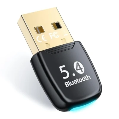 Bild av NEUTYPECHIC Bluetooth adapter för PC, 5.4 dongel med Windows 8.1/10/11, USB laptop/tangentbord/mus/surfplatta/hörlurar/mobiltelefon, plug and play, anslut 7 enheter