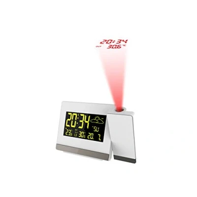 Bild av Technoline trådlös projektionsväckarklocka WT549 med LED färginställning vit 14,7 x 4,2 9,2 cm