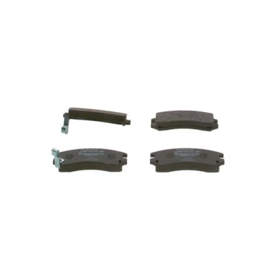 Bild av BOSCH 0 986 493 450 Jeu de plaquettes frein Low Metallic avec indicateur d&#039;usure SUZUKI: SWIFT 2, NISSAN: SUNNY 2 Coupe