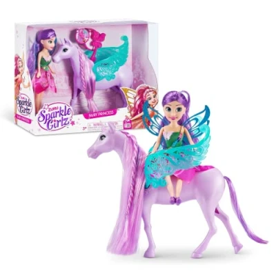 Bild av Sparkle Girlz älva prinsessa med enhörning dockset, samlarobjekt mode docka, leksak