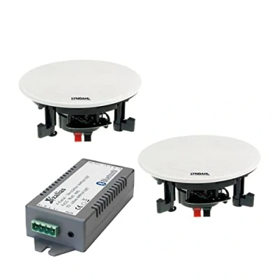 Bild av Lyndahl CS200BT kit antingen med 2 eller 4 högtalare inklusive Bluetooth förstärkare, inbyggda högtalare, Bluetooth, takhögtalare AUX IN,