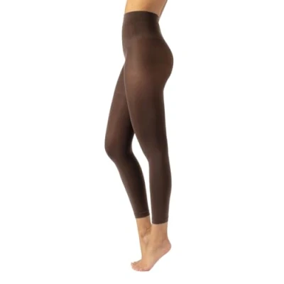 Bild av CALZITALY Ogenomskinliga leggings, leggings av mikrofiber, strumpbyxor utan fötter 80 DEN S, M, L, XL, XXL, 3XL, 4XL Tillverkad i Italien, Noce,