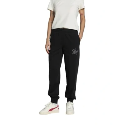 Bild av Puma ESS Script Comfort Jogging Träningsbyxor, Storlek: Small, Black