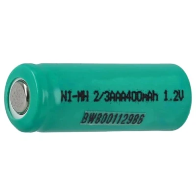 Bild av vhbw 2/3AAA NI MH battericeller 400 mAh (1,2 V) platt topp för modellbygge, sollampor, mobiltelefon etc.