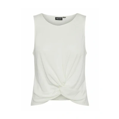 Bild av Pieces Pcanora KNOT Linne, Storlek: XS, Cloud dancer
