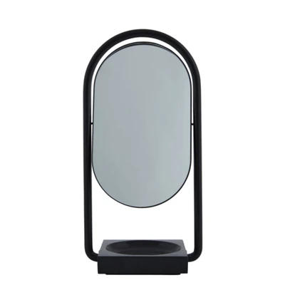 Bild av AYTM Angui bordsspegel, svart, höjd 35 cm, glas, marmor