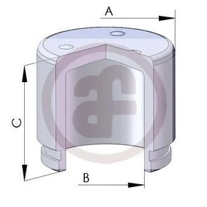 Bild av AUTOFREN SEINSA D02572 Piston, étrier de frein 51 Essieu avant HONDA: CIVIC 4 Hatchback, V 3/5 portes, 6 Hatchback oscaro, mister auto,