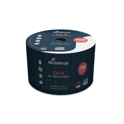 Bild av MediaRange CD R 700MB80min 52x skrivhastighet, 50 pack