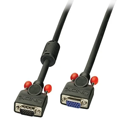 Bild av LINDY 36391 VGA kabel M/F, svart 0,5 m