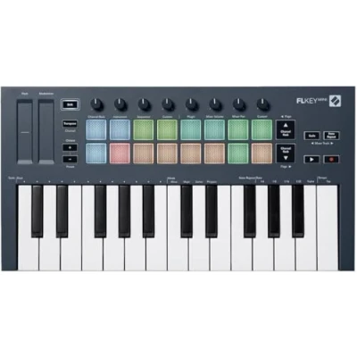 Bild av Novation FLkey Mini Bärbar 25 tangenters USB MIDI keyboard controller med FL Studio integration för musikproduktion