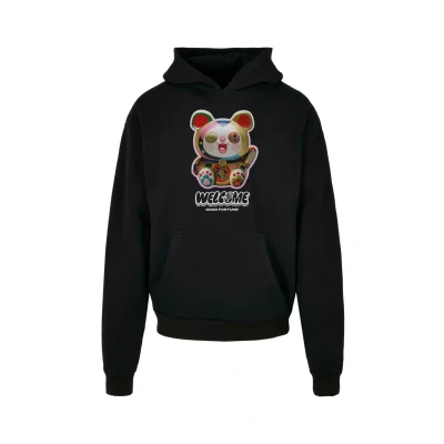 Bild av Mister Tee herr huvtröja Welcome Cat Ulrta tung oversize svart 4XL, svart, 4XL