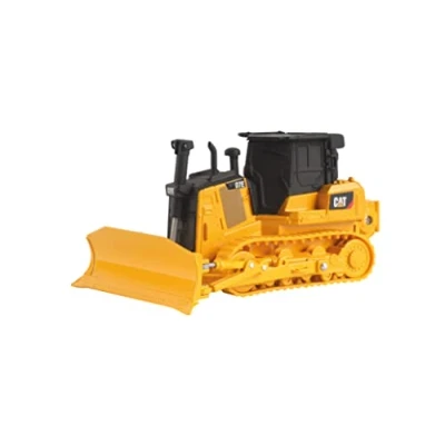 Bild av Carrera RC I CAT D7E Bulldozer 1:64 Fjärrstyrt byggarbetsplatsfordon perfekt för små byggare inkl. rörliga delar Upp till 30 min körtid hög detaljrikedom originallicens