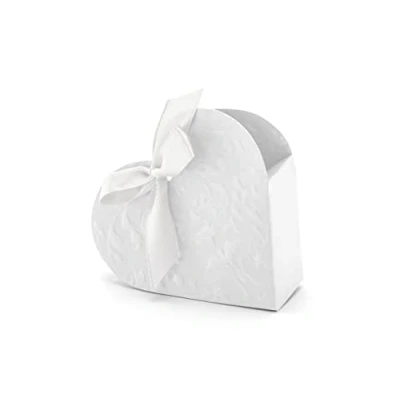 Bild av 2 Pack Presentask Hjärta Ask Vit