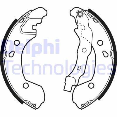 Bild av Bromsbackar, sats DELPHI LS1965