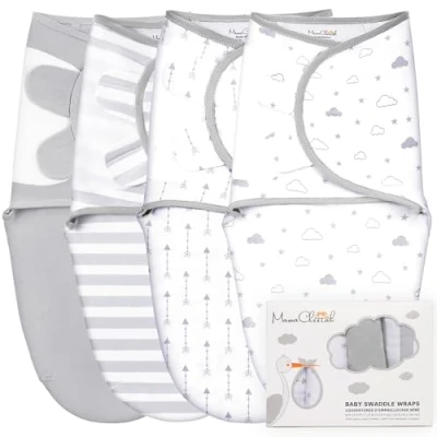 Bild av Mama Cheetah baby swaddle säck, ekologisk filt, nyfödd sovsäckar, justerbar spädbarn wrap, enkla swaddles för pojke flicka 0 3 månader, väsentligheter, barnkammare