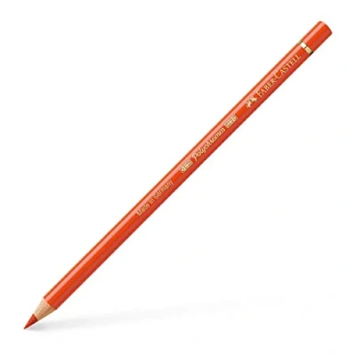 Bild av Faber Castell konst &amp; grafisk polychromos färgpenna, (115), mörk kadmiumorange, för konst, hantverk, ritning, skissning, hem, skola, universitet, färgning