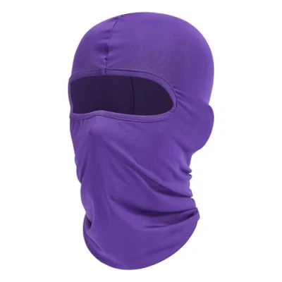 Bild av Fuinloth Balaclava ansiktsmask, kylande halsduk för sommaren, UV skydd motorcykel och skidduk män/kvinnor Lila