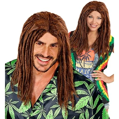 Bild av W WIDMANN 63337 peruk dreadlocks, unisex vuxna, brun