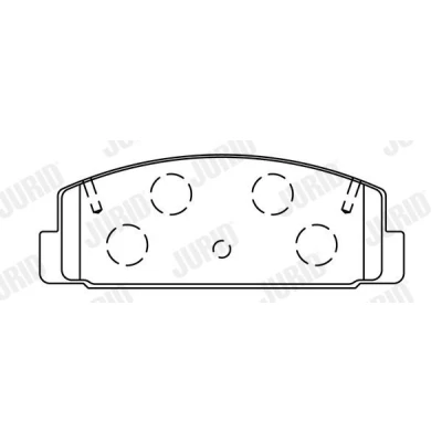 Bild av JURID 572490J Jeu de plaquettes frein non préparé pour indicateur d&#039;usure sans accessoires MAZDA: 6 3/5 portes, 5 Berline