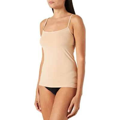 Bild av Skiny Damen Spaghettishirt 2ER PACK Undertröja, Storlek: 36, Beige