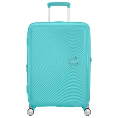 Bild av American Tourister Soundbox Spinner expanderbar resväska, Poolside blå, 67/24 TSA EXP, M (67 cm 81 L)