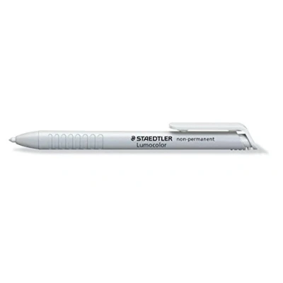 Bild av Staedtler 768N Lumocolor non permanent omnichrom Trockenmarker wasserlöslich, 3,0mm, weiß, 0 ST